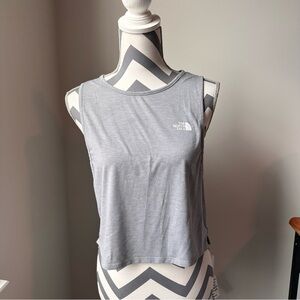 The North Face Wander Crossback Tank S | Cropped Fit Gray Athletic Top